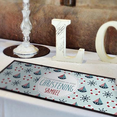 Personalised Bar Runner - Proudly Serving - Xmas