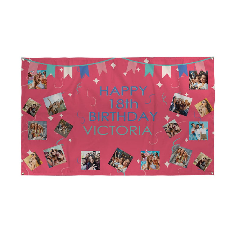 Personalised 18th Birthday Banner