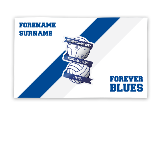 Birmingham City Forever Personalised 5ft x 3ft Banner