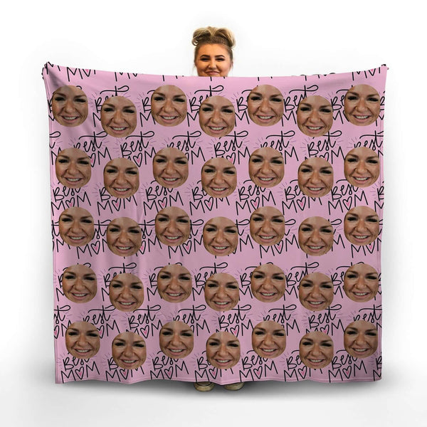 Personalised Photo Face All Over Blanket
