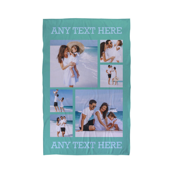 Personalised Photo Beach Towel | Turquoise 6 Photo