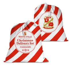 Swindon Town Christmas Delivery Personalised Santa Sack