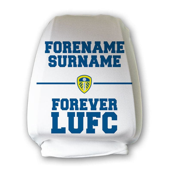 Leeds United FC Forever Personalised Headrest Cover