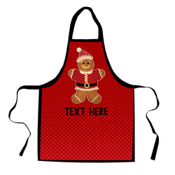 Gingerbread Man - Personalised Adults Apron