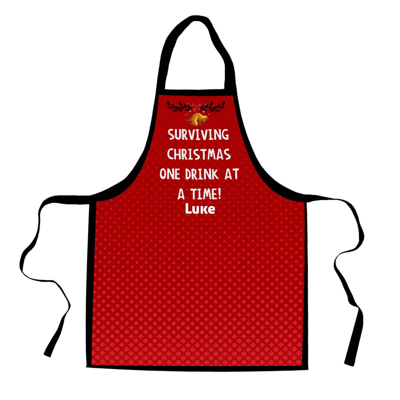 Christmas Gradient Star - Any Text - Personalised Adults Apron
