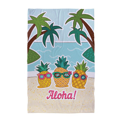 Personalised Beach Towel - Pineapple Aloha