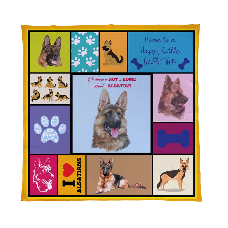 Alsatian Dog Blanket| Personalised Pet Blanket