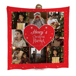 Personalised Photo Christmas Blanket