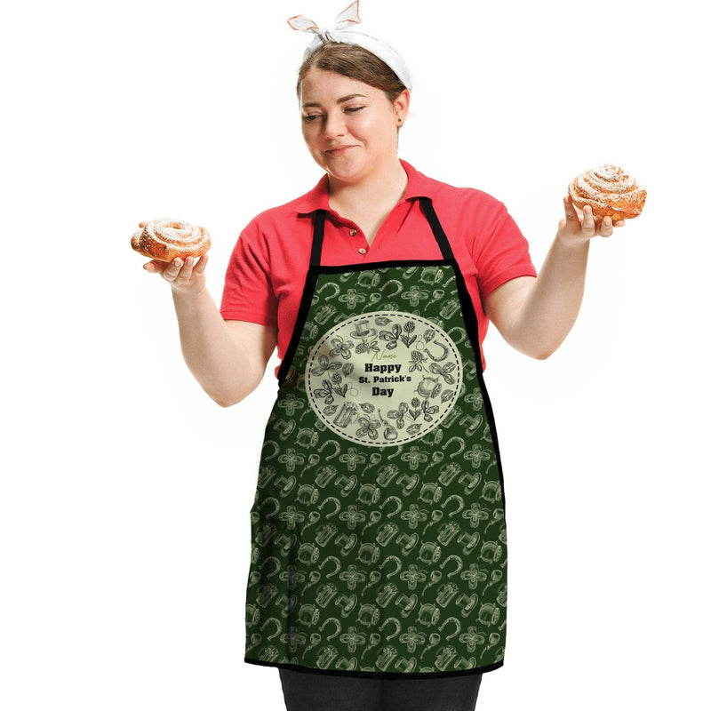 St Patrick's Day - Personalised Adults Apron One