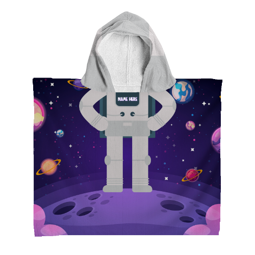 Personalised Hooded Towel - Astronaut