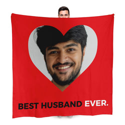 Best Husband Ever - Valentines Gift - Personalised Photo Blanket