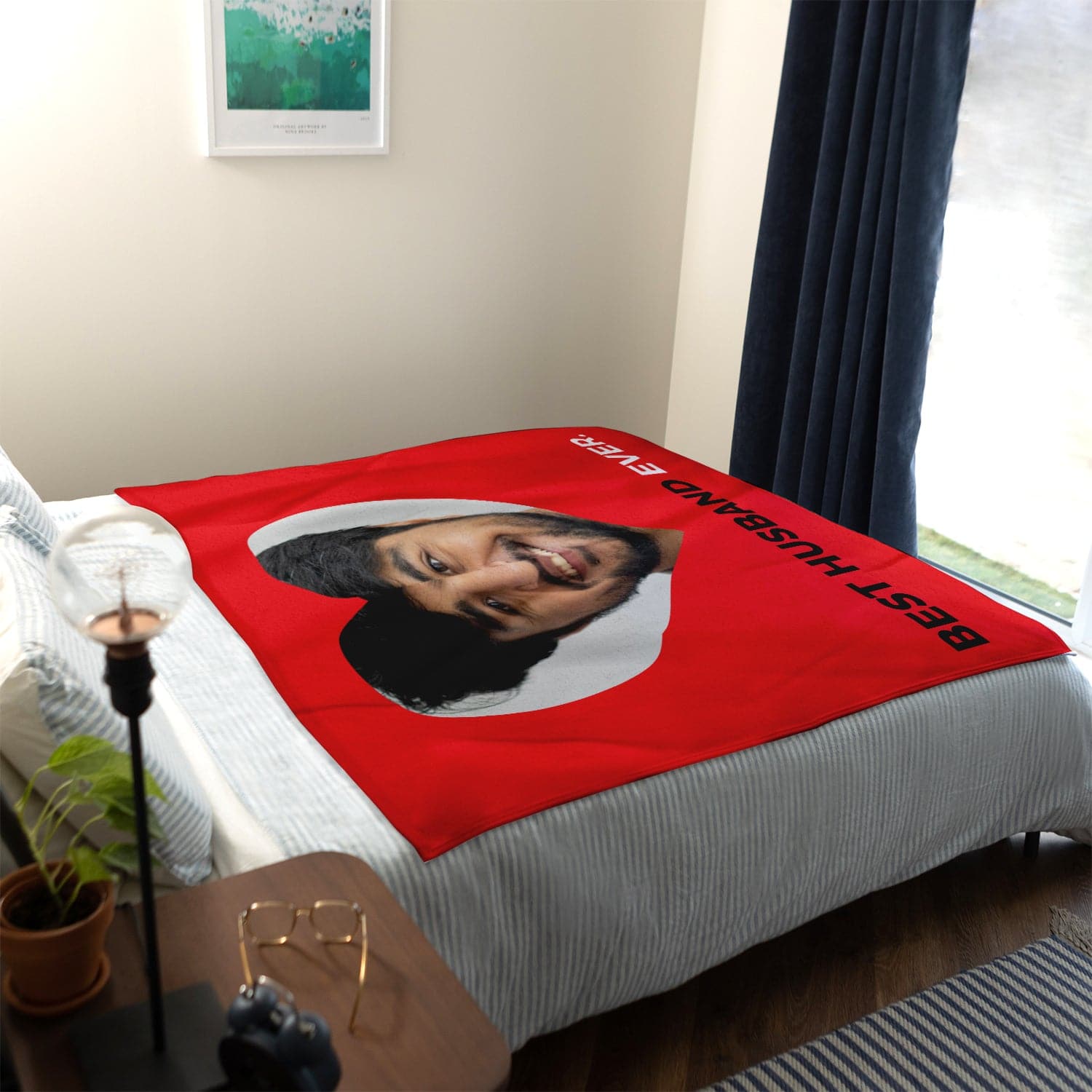 Best Husband Ever - Valentines Gift - Personalised Photo Blanket