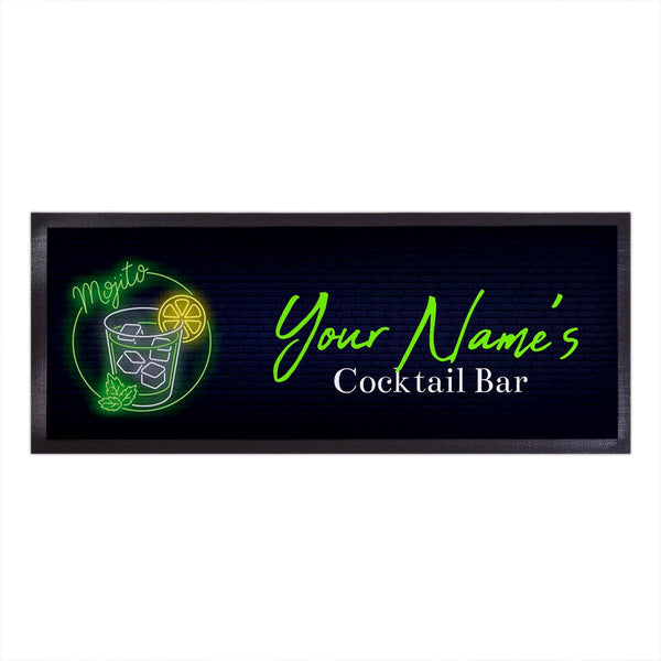 Personalised Bar Runner - Neon Mojito