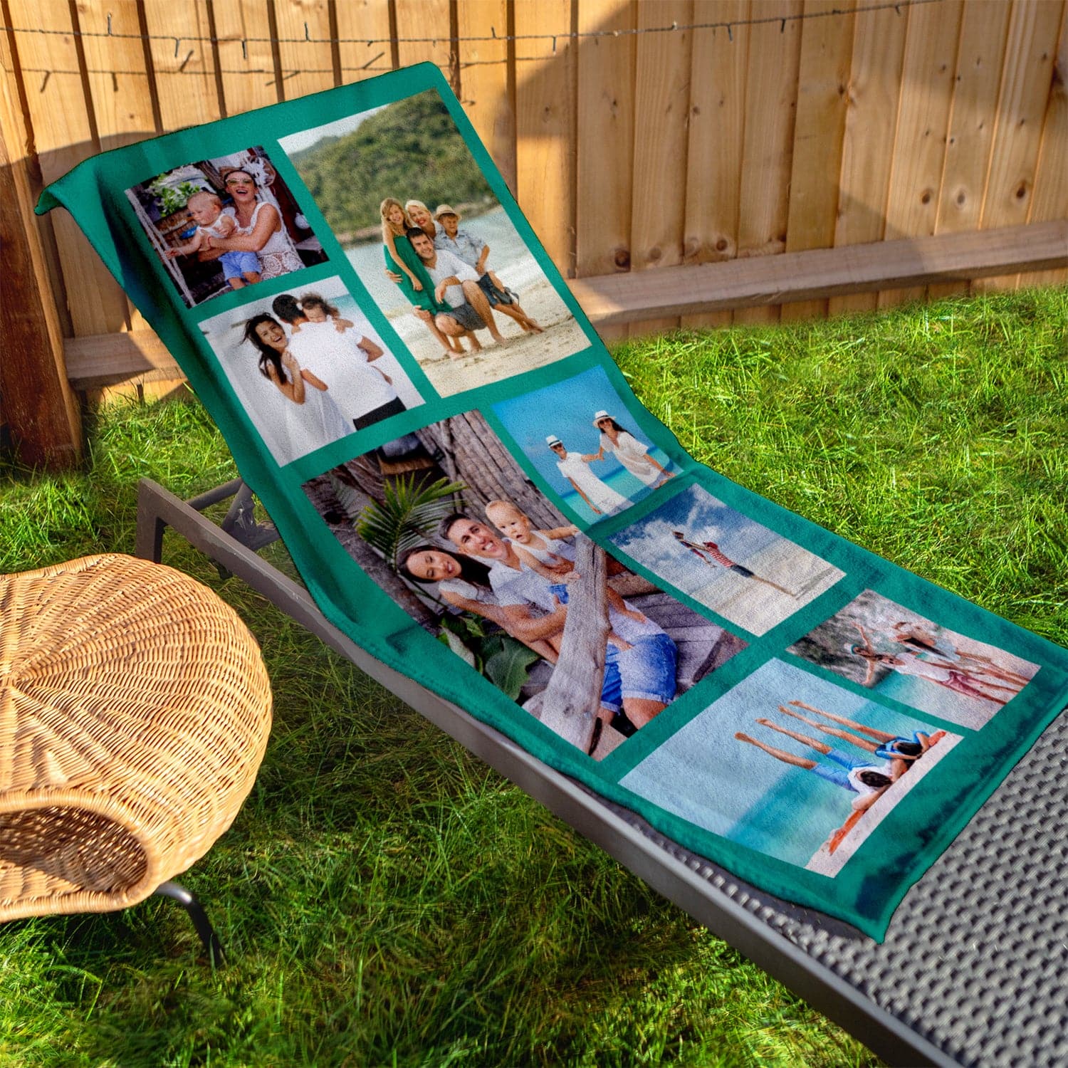 Personalised Beach Towel - Any Colour - 9 Photo