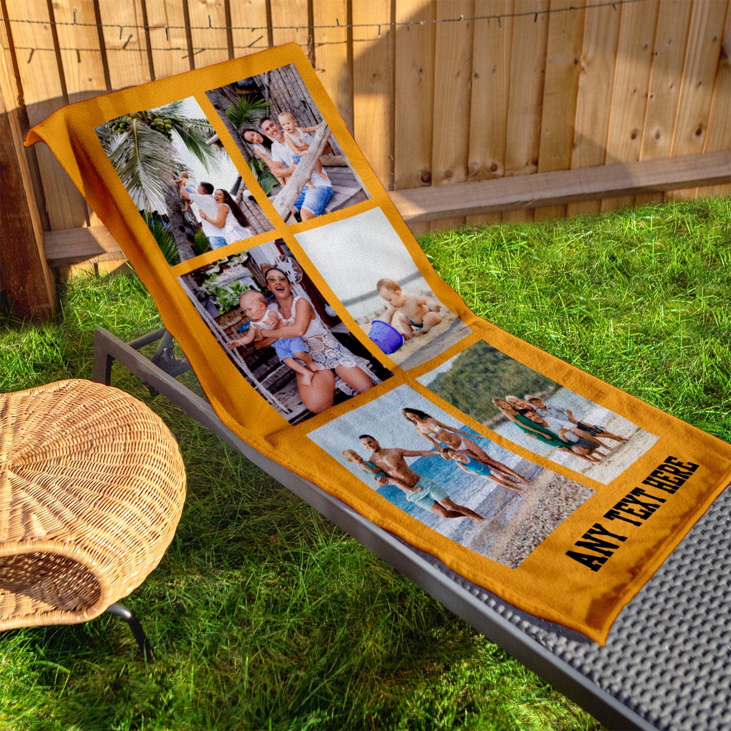 Personalised Beach Towel - Any Colour - 6 Photo