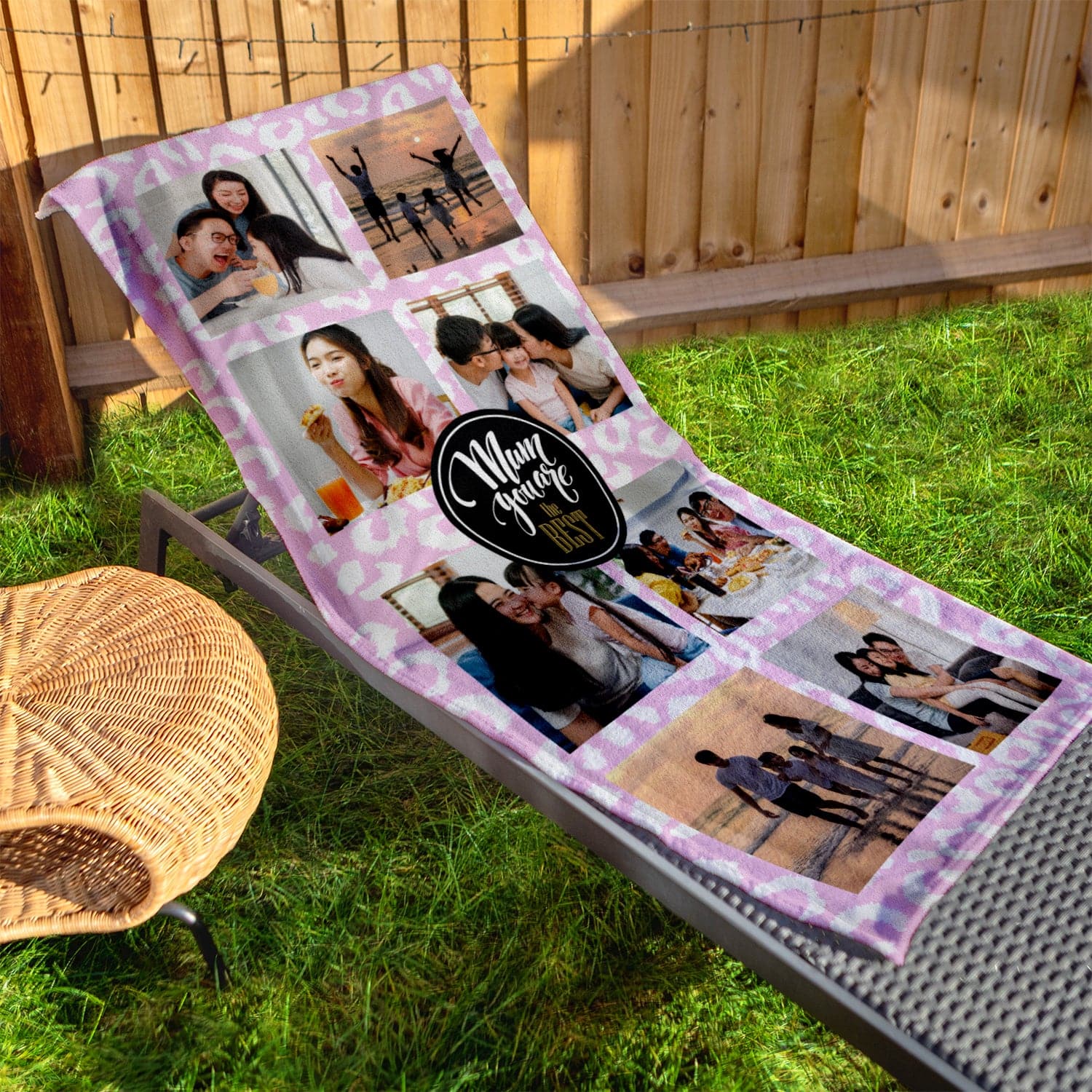 Personalised Beach Towel - Any Colour - Best Mum - 8 Photos