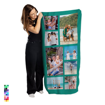Personalised Beach Towel - Any Colour - 9 Photo