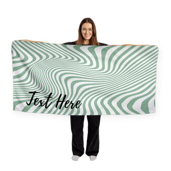 Personalised Beach Towel - Any Colour - Swirl Pattern