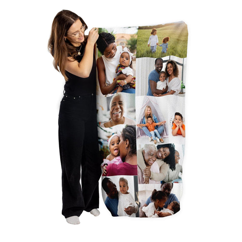 Photo Collage - Personalised Beach Towel - Two sizes