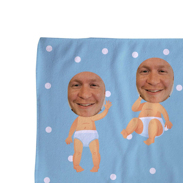 Funny Beach Towel - Funny Photo Face Design - UK