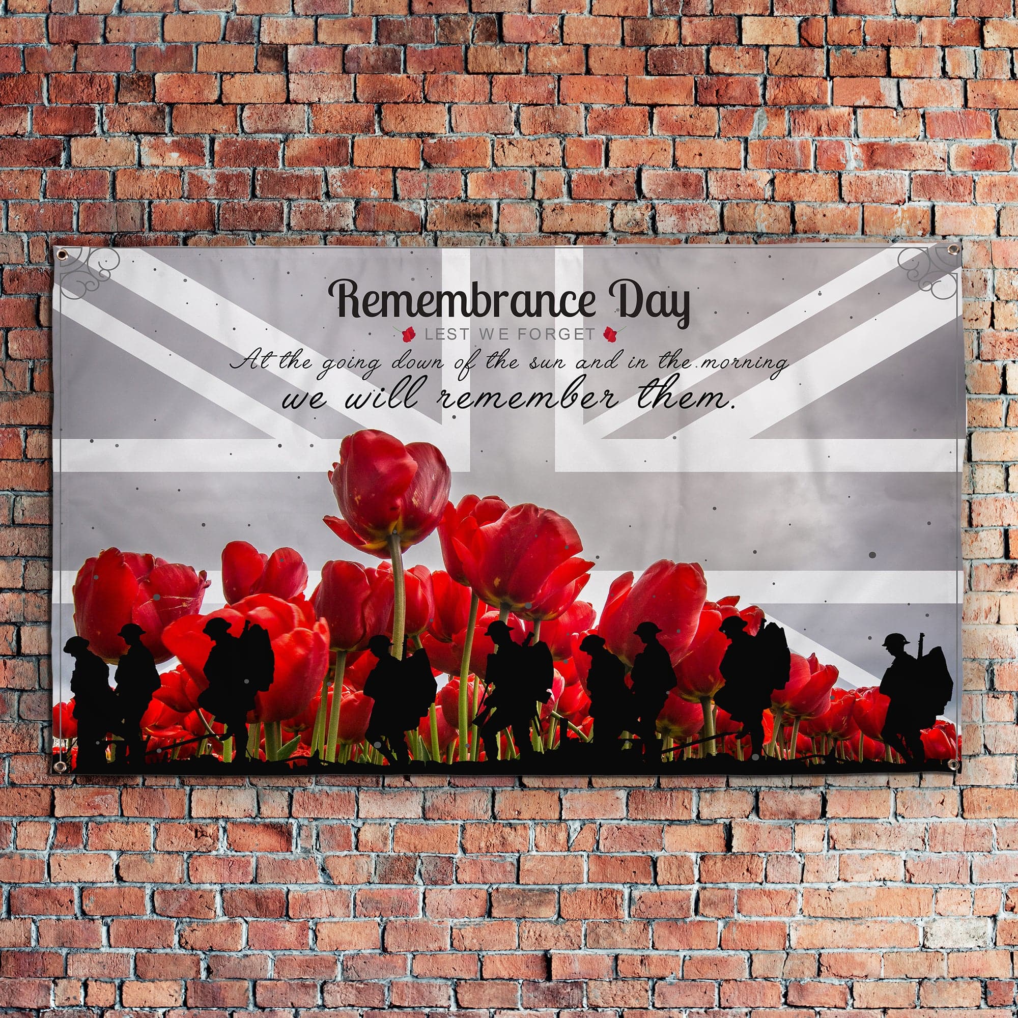 Remembrance Day - Growing Poppies | Personalised Banner - 5ft x 3ft