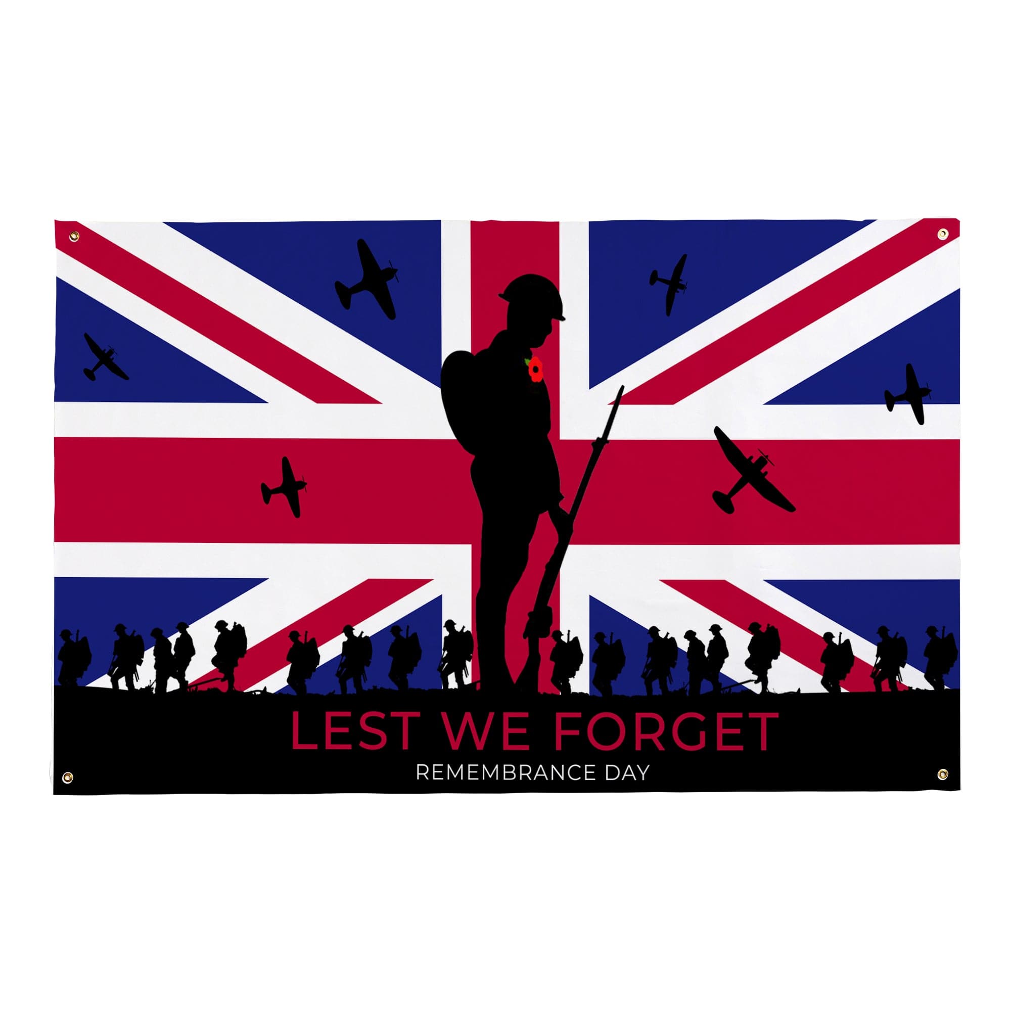Remembrance Day - Solider March - Two Variants | Personalised Banner - 5ft x 3ft