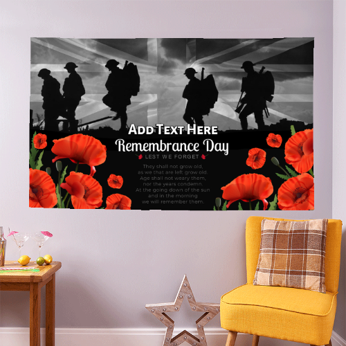 Remembrance Poem | Personalised Banner - 5ft x 3ft