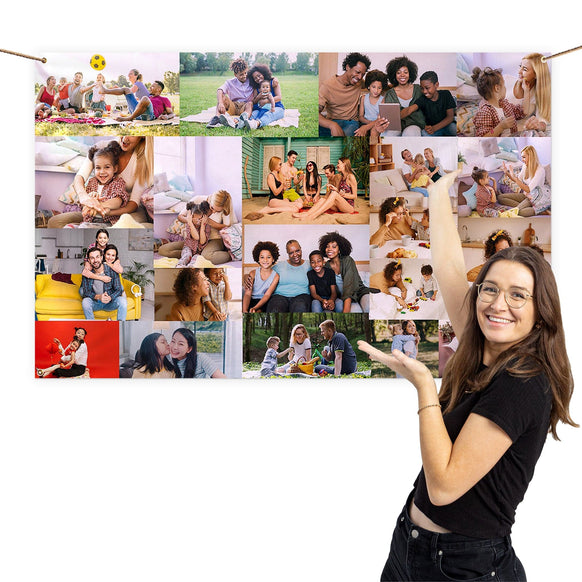Collage - 5ft x 3ft Party Banner