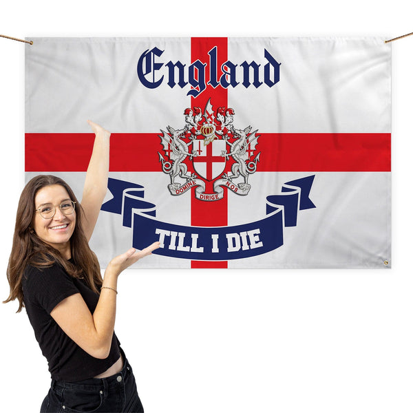 St George - England Till I Die - London City - 5 X 3 Banner