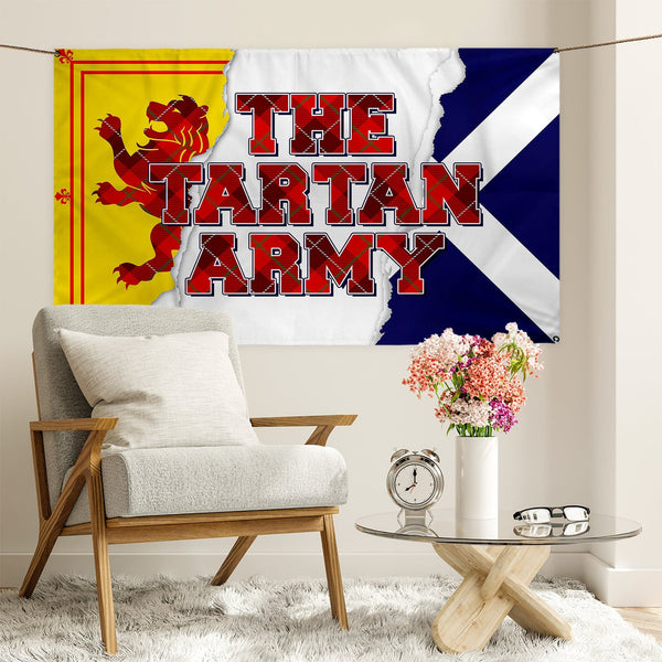 Scotland - Tartan Army Rip - 5 X 3 Banner