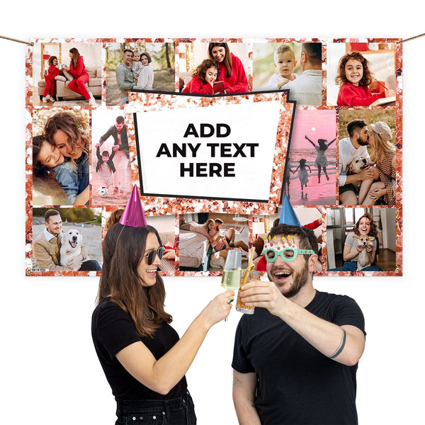Custom Happy Birthday Banner With Photo Text Personalized Birthday Banner For Boys