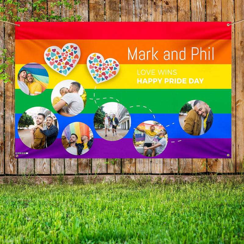 Pride photo banner - Edit text - 5FT X 3FT