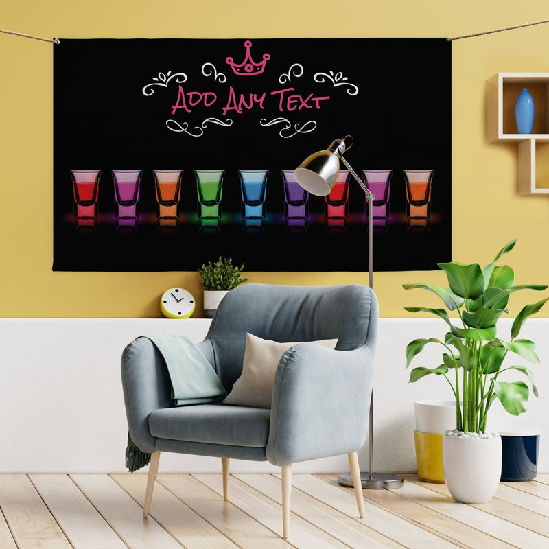 Shots Banner - Add Any Text - 5ft x 3ft