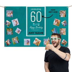Celebrating the years Birthday Banner - Edit Text - 5ft x 3ft