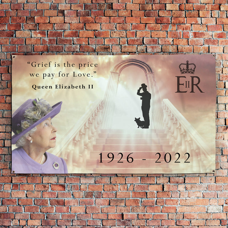 Queens Commemorative - The Price We Pay - 5ft x 3ft Fabric Banner