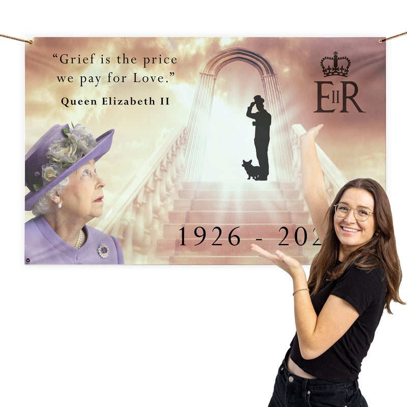 Queens Commemorative - The Price We Pay - 5ft x 3ft Fabric Banner