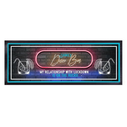 Disco Bar - Neon Sign - Personalised Bar Runner