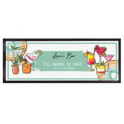 I'll Drink To That - Cocktails - Personalised Bar Runner
