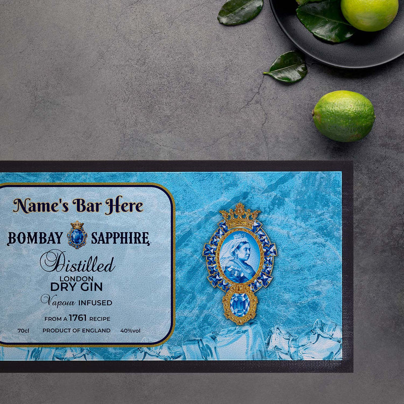 Pub Inspired - Dry Gin - Personalised Text Bar Runner