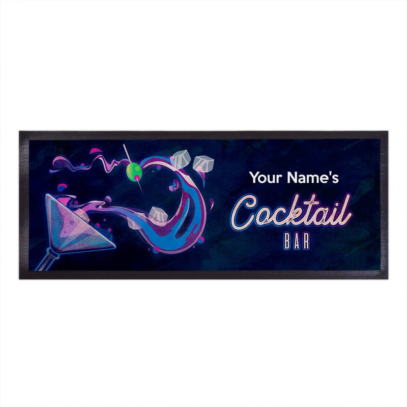 Personalised Bar Runner - Cocktails - Vibrant