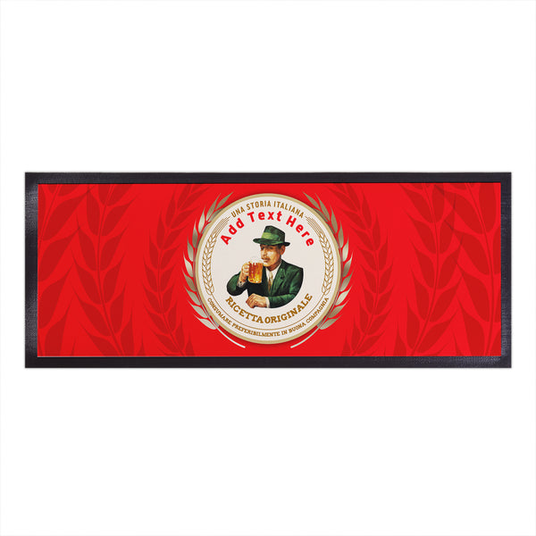 Pub and Beer Inspired - UNA STORIA ITALIANA - Personalised Text Bar Runner