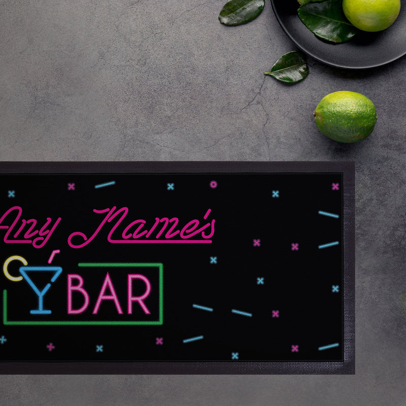 Personalised Bar Runner - Neon Bar Sign