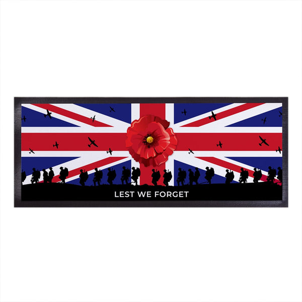 Personalised Bar Runner - Remembrance Day Solider March