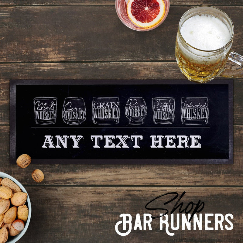 Types of Whiskey - Personalised Bar Runner