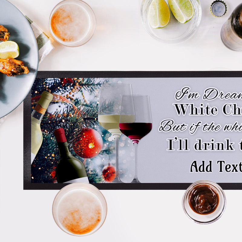 Personalised Christmas - Wine Dream - Bar Runner