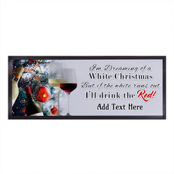 Personalised Christmas - Wine Dream - Bar Runner