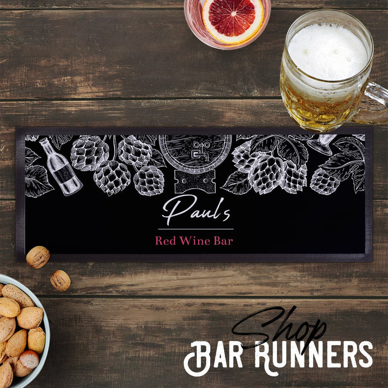 Personalised Bar Runner - Wine Bar