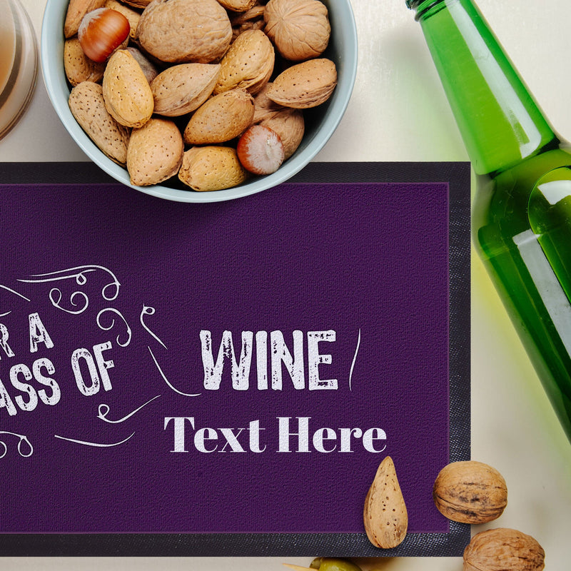 Personalised Bar Runner -  Always Time For A Glass Of Wine