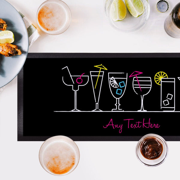 Cocktails - Personalised Bar Runner