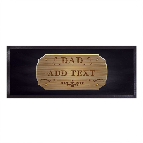 Wood Badge Dad - Personalised Bar Runner